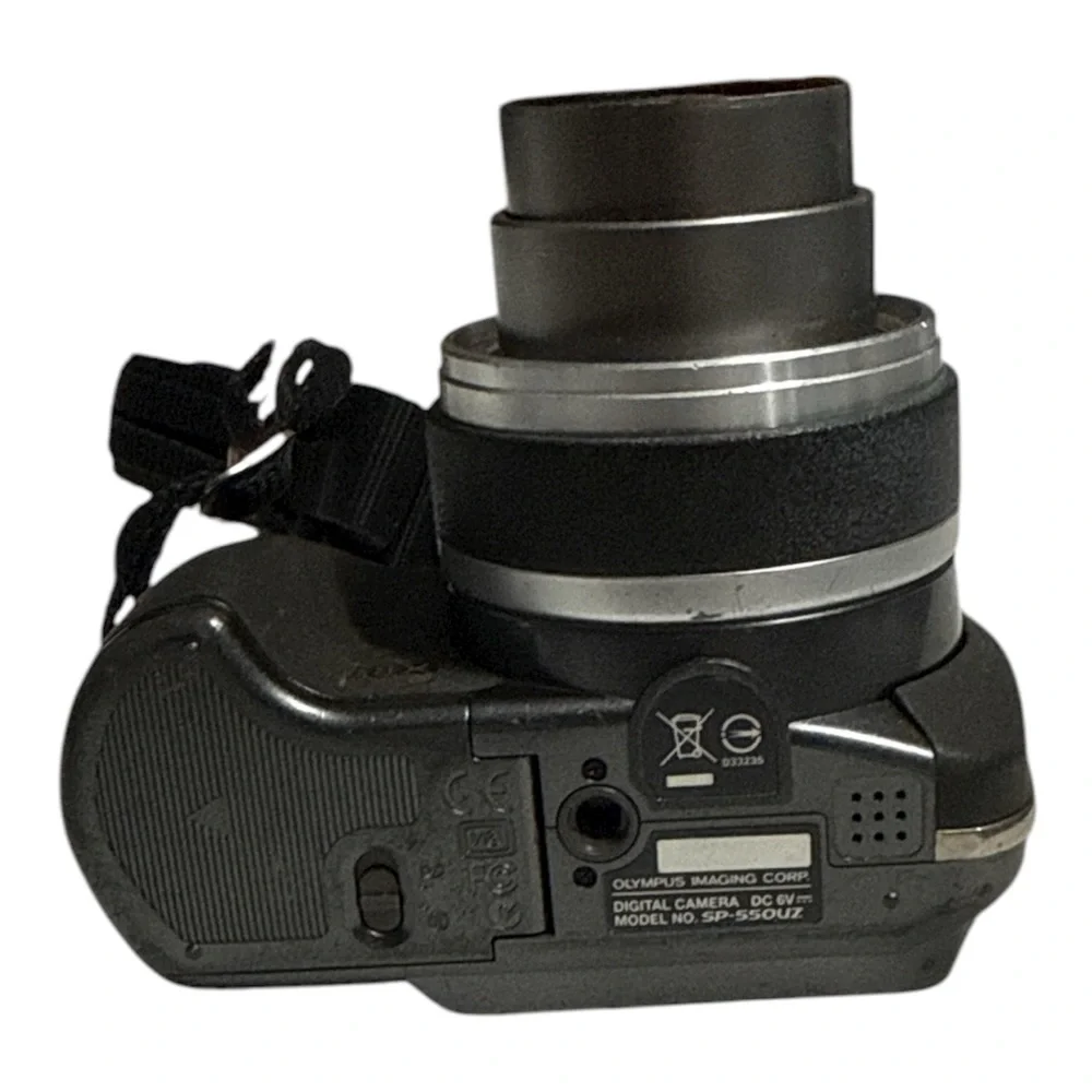 Olympus Black Digital Camera with Lens and Strap